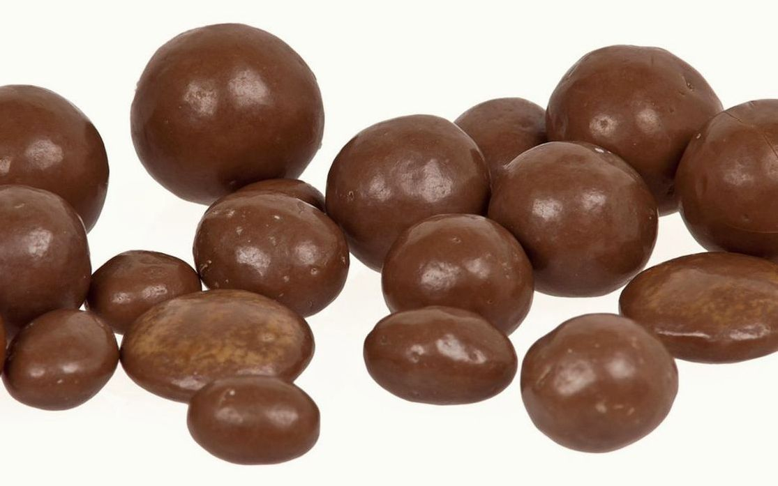 Un bombón de chocolate casero en un plato